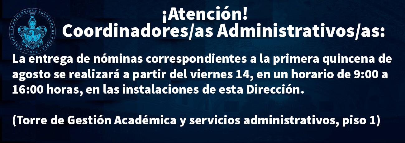 Aviso entrega de nómina enero 24 Aviso entrega de nómina enero 24