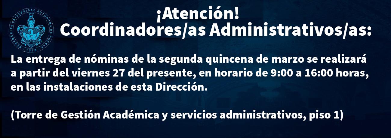 Aviso entrega de nómina enero 24 Aviso entrega de nómina enero 24