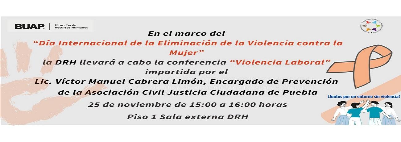 Día internacional de la Eliminación de la Violencia contra la Mujer